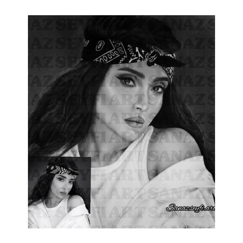 آموزش طراحی چهره دختر ( امل ) فتورئال